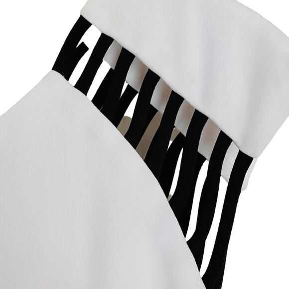 Catherine Malandrino Olivia White & Black Dress | Business | Size 6 - Picture 7 of 10